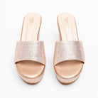 Crystal Glow - Champagne Platform Heels - view 3