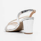 Luminara Crystal Strap Heels - Silver - view 5