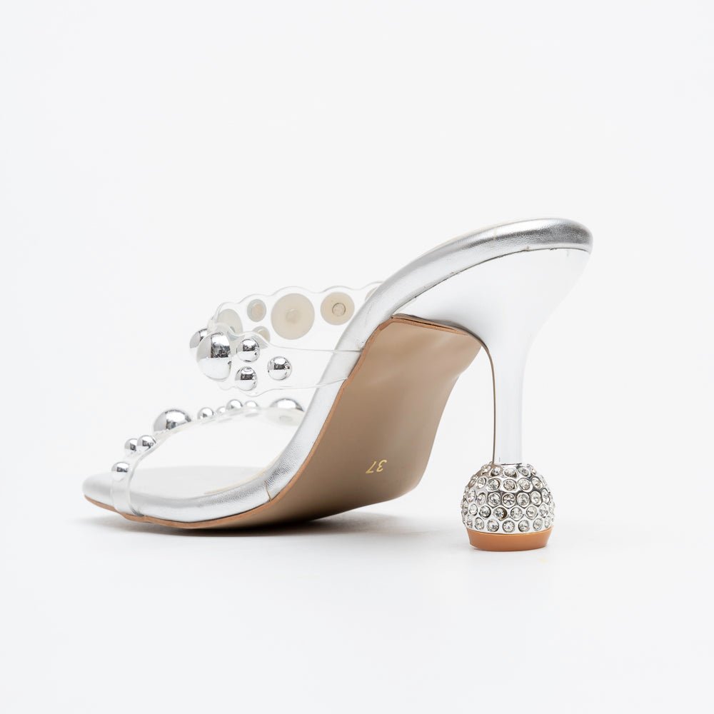 Marvelle Silver Orb Heels - Silver - view 5