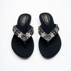 Daisy Bloom Luxe - Black Flats - view 3