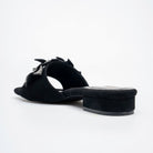 Noir Bloom Crystal Mules - Black - view 5
