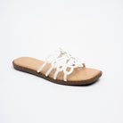 Orlina Scroll Strap Slides - White - view 2