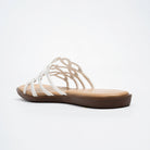 Orlina Scroll Strap Slides - White - view 5