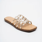 Orlina Scroll Strap Slides - Gold - view 2