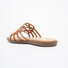 Orlina Scroll Strap Slides - Tan - view 5