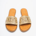 Zahra Mirror Luxe - Gold Flats - view 3