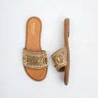 Zahra Mirror Luxe - Gold Flats - view 4