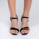 The Ankle Lock Stiletto - Black Heels — view 4