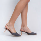 The Denim Stiletto - Grey Casual Heels