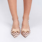 The Polka Pop - Beige Mules — view 4