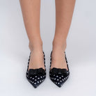 The Polka Pop - Black Mules — view 4