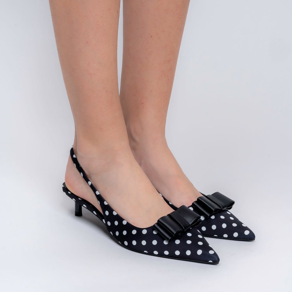 The Polka Pop - Black Mules — view 3