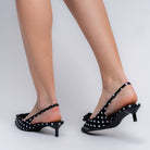The Polka Pop - Black Mules — view 5