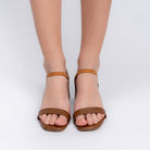 The Soft Launch - Tan Kitten Heels — view 3