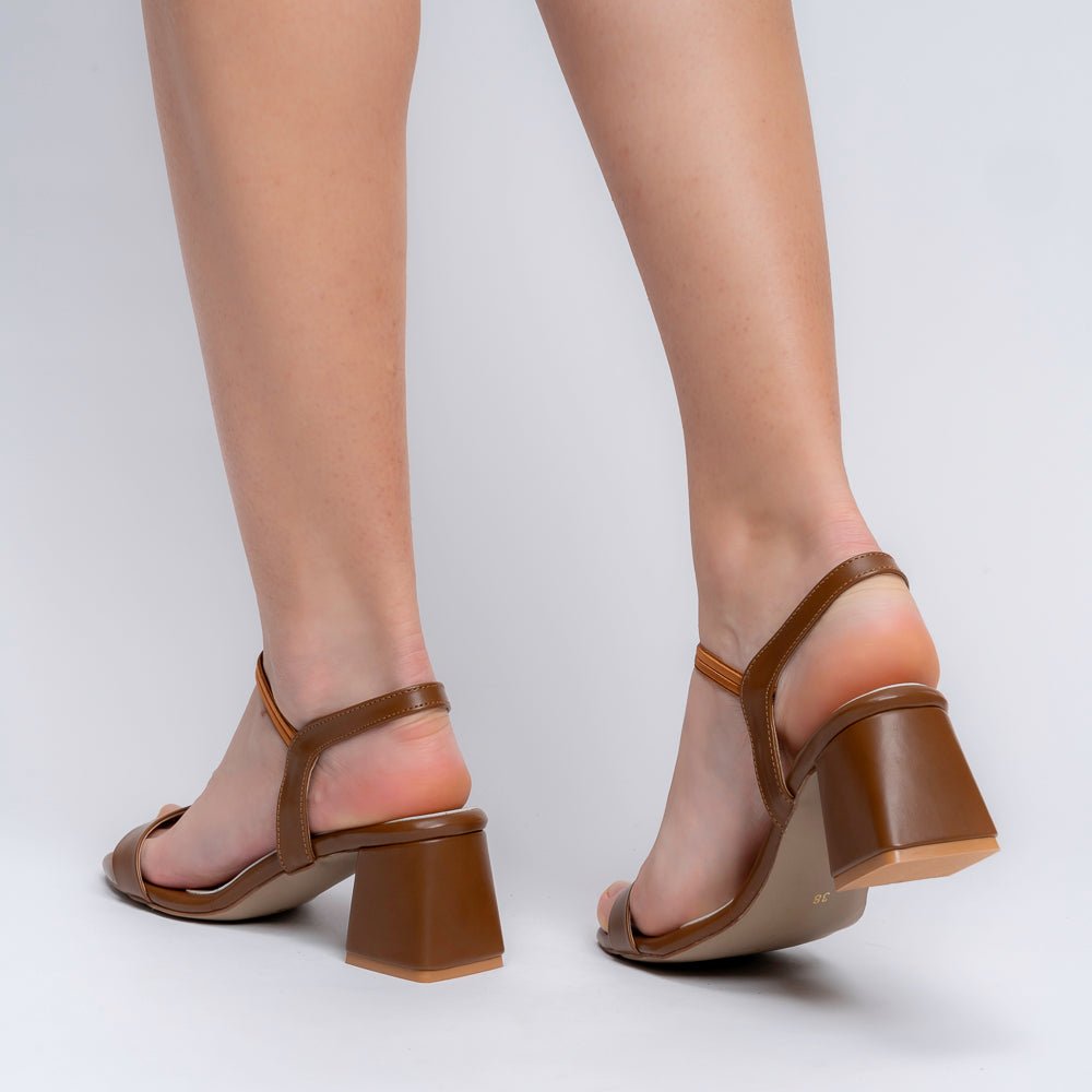 The Soft Launch - Tan Kitten Heels — view 5