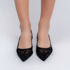 The Night Out - Black Mules — view 4