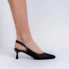 The Night Out - Black Mules — view 5