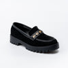 Chic Black Suede Loafers