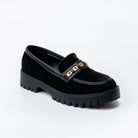 Chic Black Suede Loafers - view 2