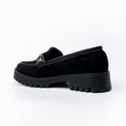 Chic Black Suede Loafers - view 3