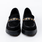Chic Black Suede Loafers - view 4