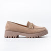 Chic Khaki Suede Loafers
