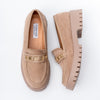 Chic Khaki Suede Loafers