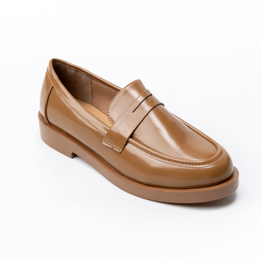 Penny Patent - Khaki Loafers