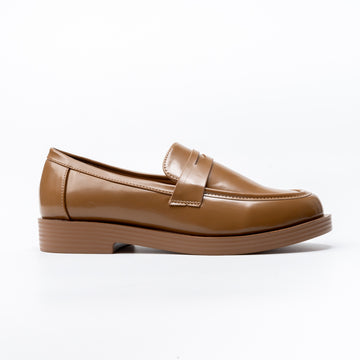 Penny Patent - Khaki Loafers