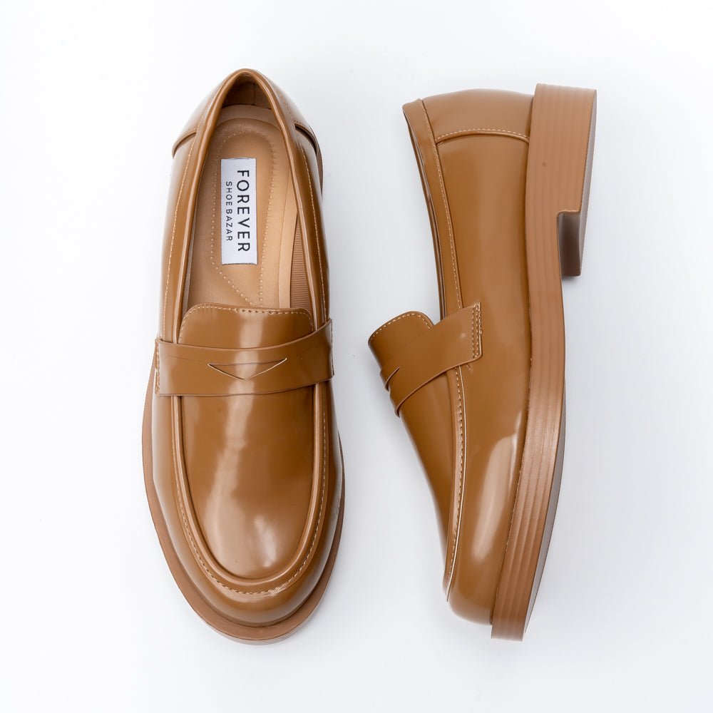 Penny Patent - Khaki Loafers - view 5