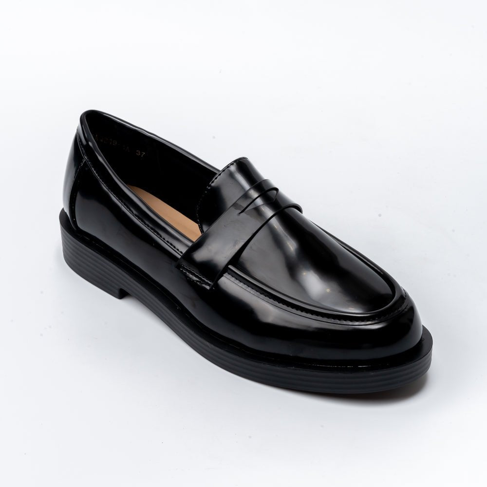 Penny Patent - Black Loafers - view 2