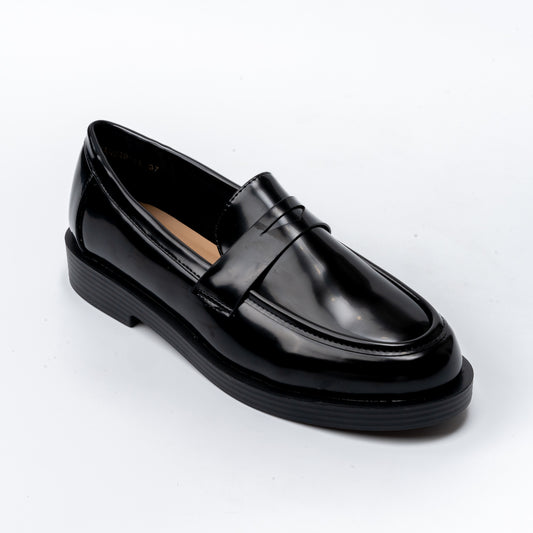 Penny Patent - Black Loafers