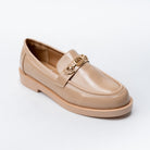 Urban Gloss - Beige Patent Loafers - view 2
