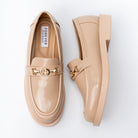 Urban Gloss - Beige Patent Loafers - view 5