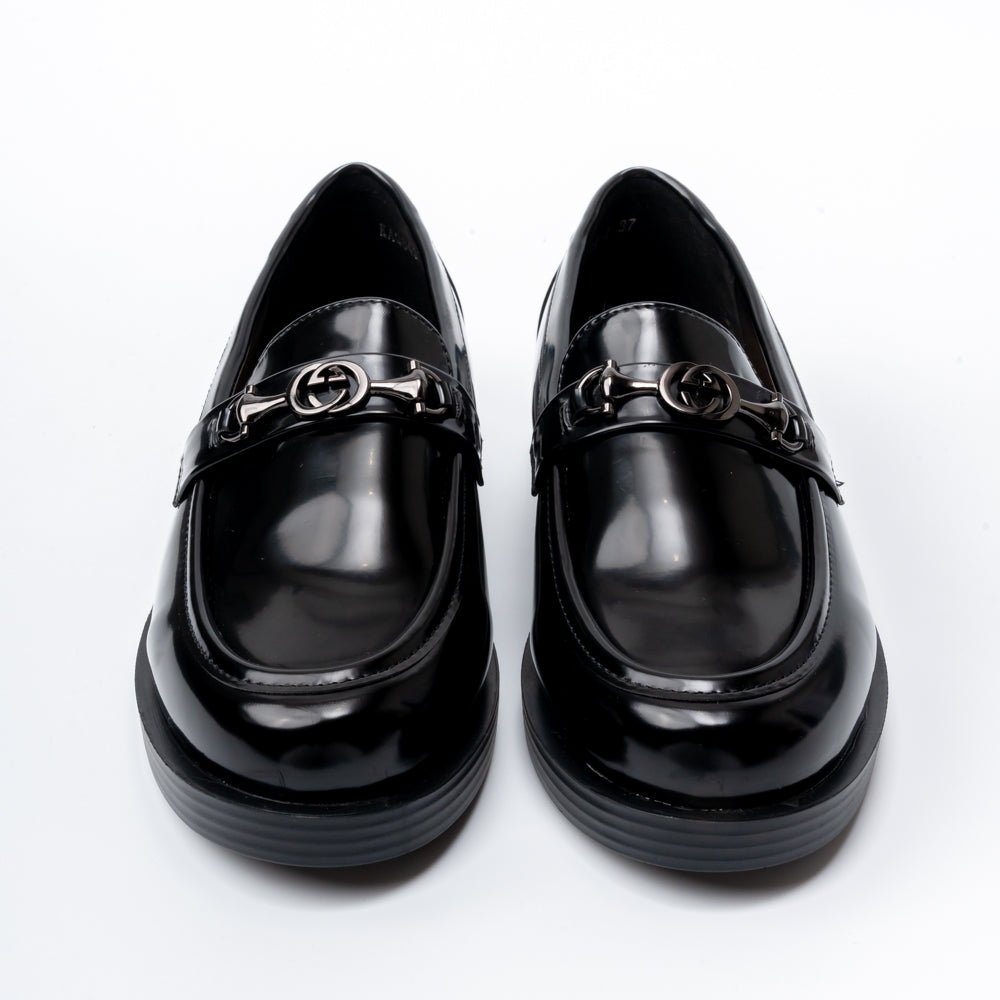Urban Gloss - Black Patent Loafers - view 4