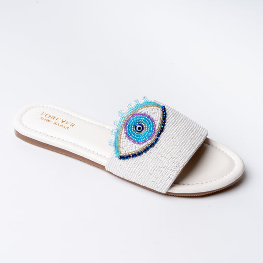 Evil Eye - White Flats