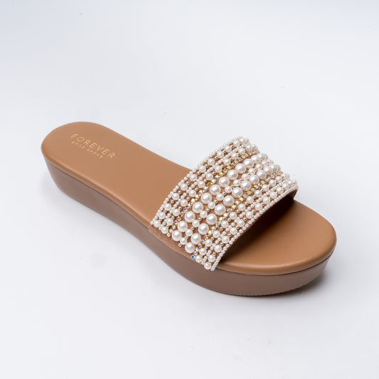 Sole Comfort - Beige Platform Heels