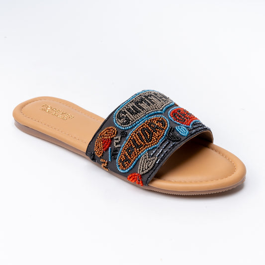Vacation Vibes - Black Flats