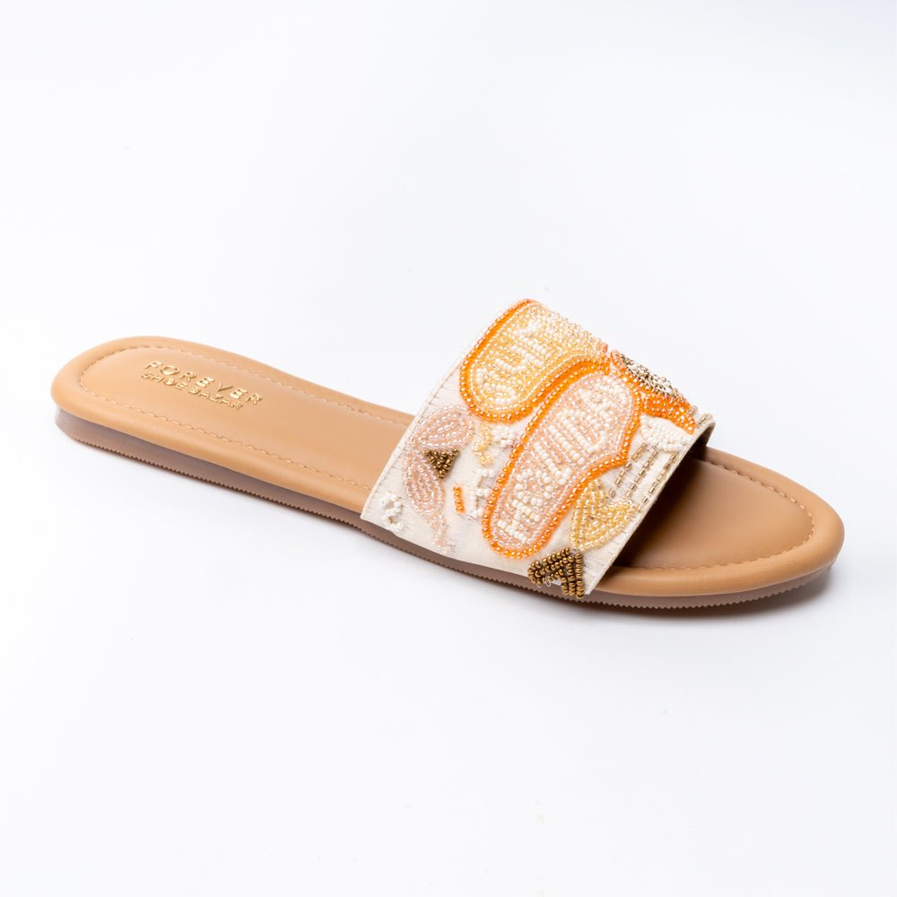 Vacation Vibes - Beige Flats - view 2
