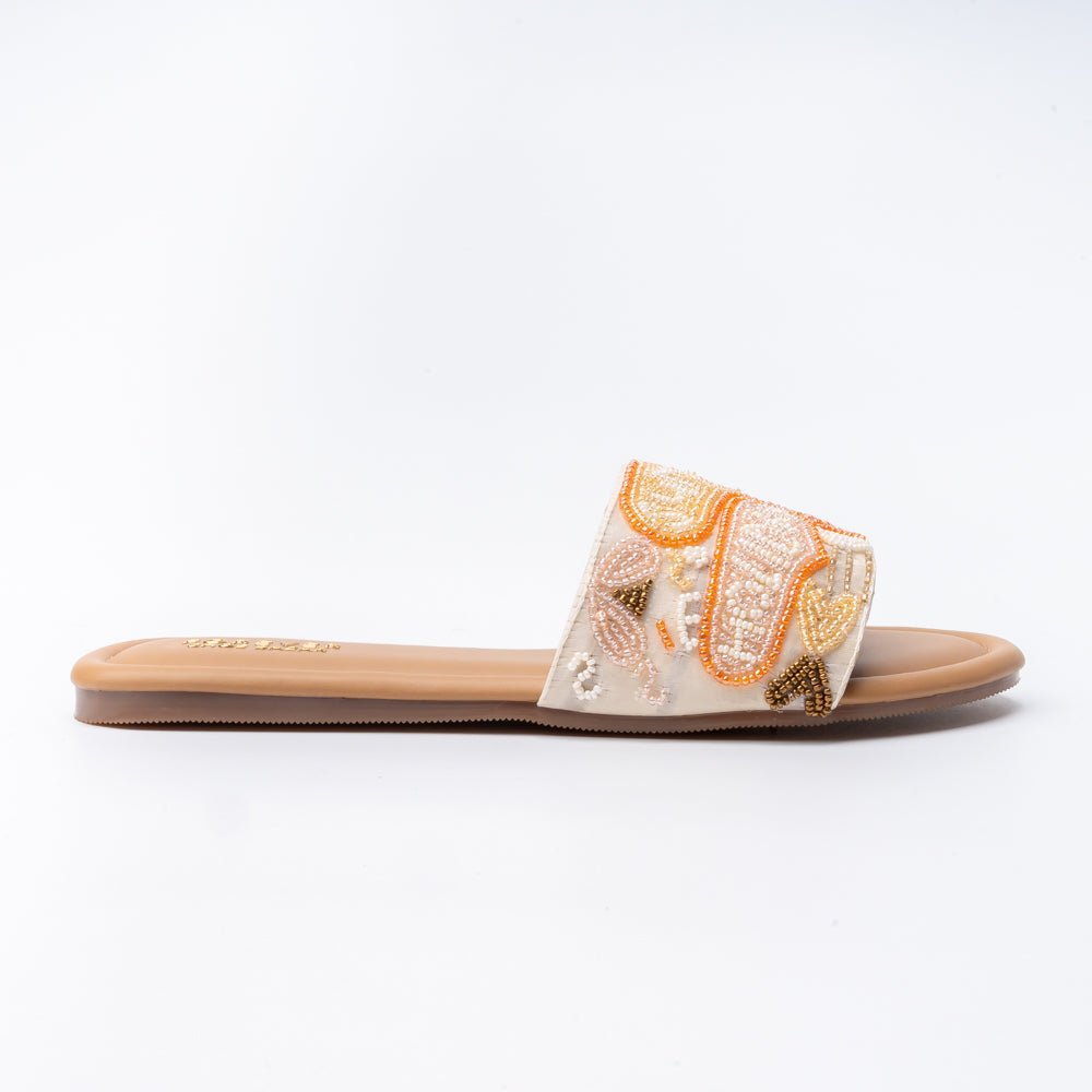 Vacation Vibes - Beige Flats