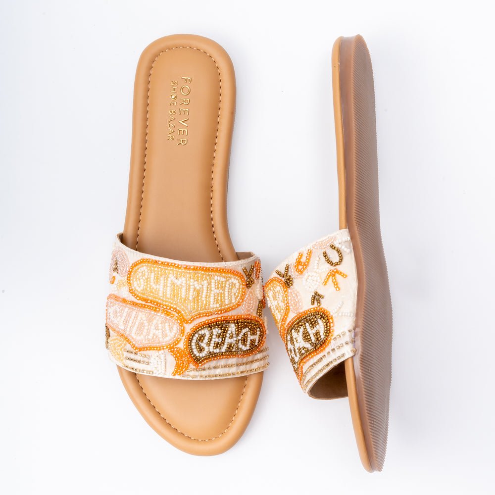 Vacation Vibes - Beige Flats - view 5