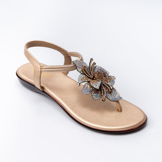 Glow Wing - Golden Flats Sandal