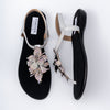 Glow Wing - Silver Flats Sandal