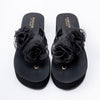 Graceful Petal - Black Casual Heels