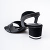 Ivory Luxe - Black Block Sandals