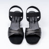Ivory Luxe - Black Block Sandals