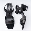 Ivory Luxe - Black Block Sandals