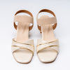 Ivory Luxe - Gold Block Sandals