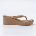 Gleam Wedge - Beige Platform Heels