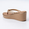 Gleam Wedge - Beige Platform Heels
